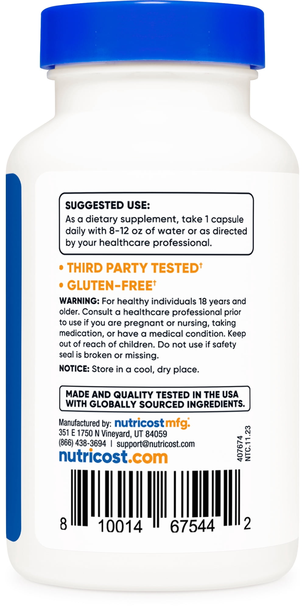 Nutricost Vitamin B2 (Riboflavin) 400mg, 120 Capsules, Supplement