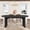 Black, variant on 70.8 Inch Oval Farmhouse Dining Table for 6-8 People, Long Large Kitchen Table with Thick Sturdy Wooden Base