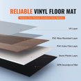 thumbnail image 3 of VEVOR Interlocking Vinyl Floor Tiles 10PCS 5.5mm Thick Deep Brown Wood Grain, 3 of 9