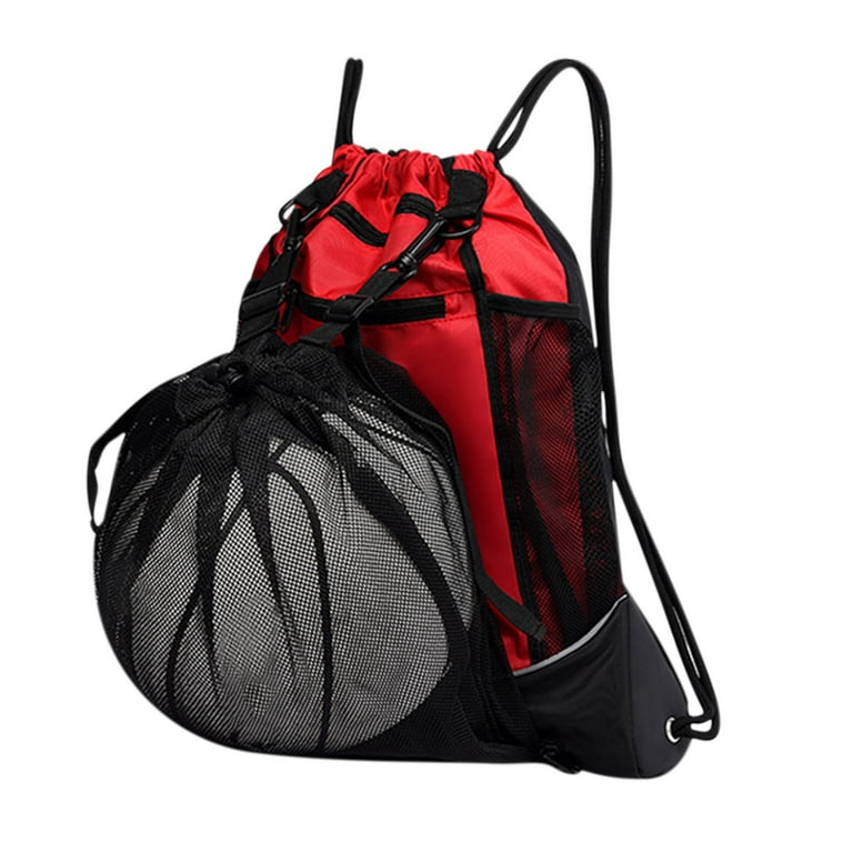 Organizer Storage Basketball Training Bag Multifunctional Backpack Basketball Bag Storage Bag Sports Drawstring Bag Backpack Red Walmart