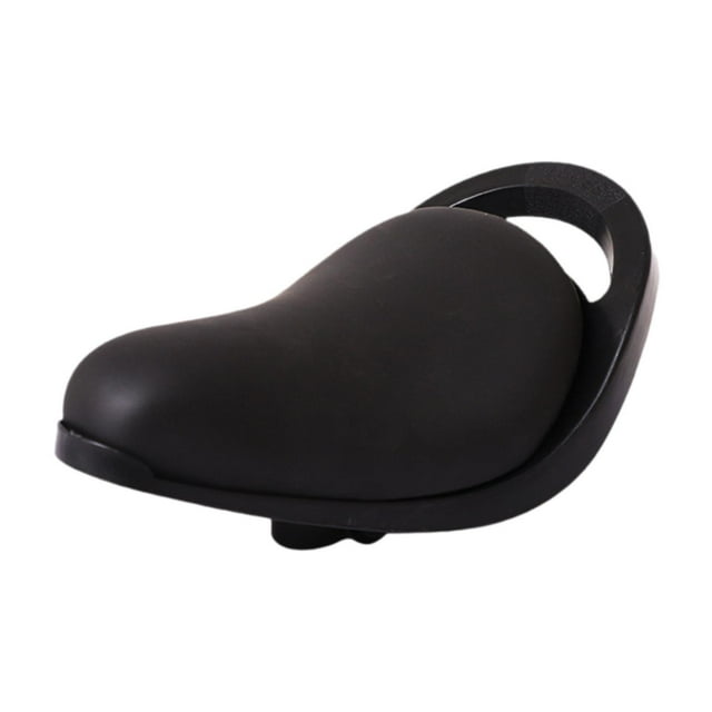 Sillín de bicicleta para niños con asa, antideslizante, cómodo y cómodo. negro
