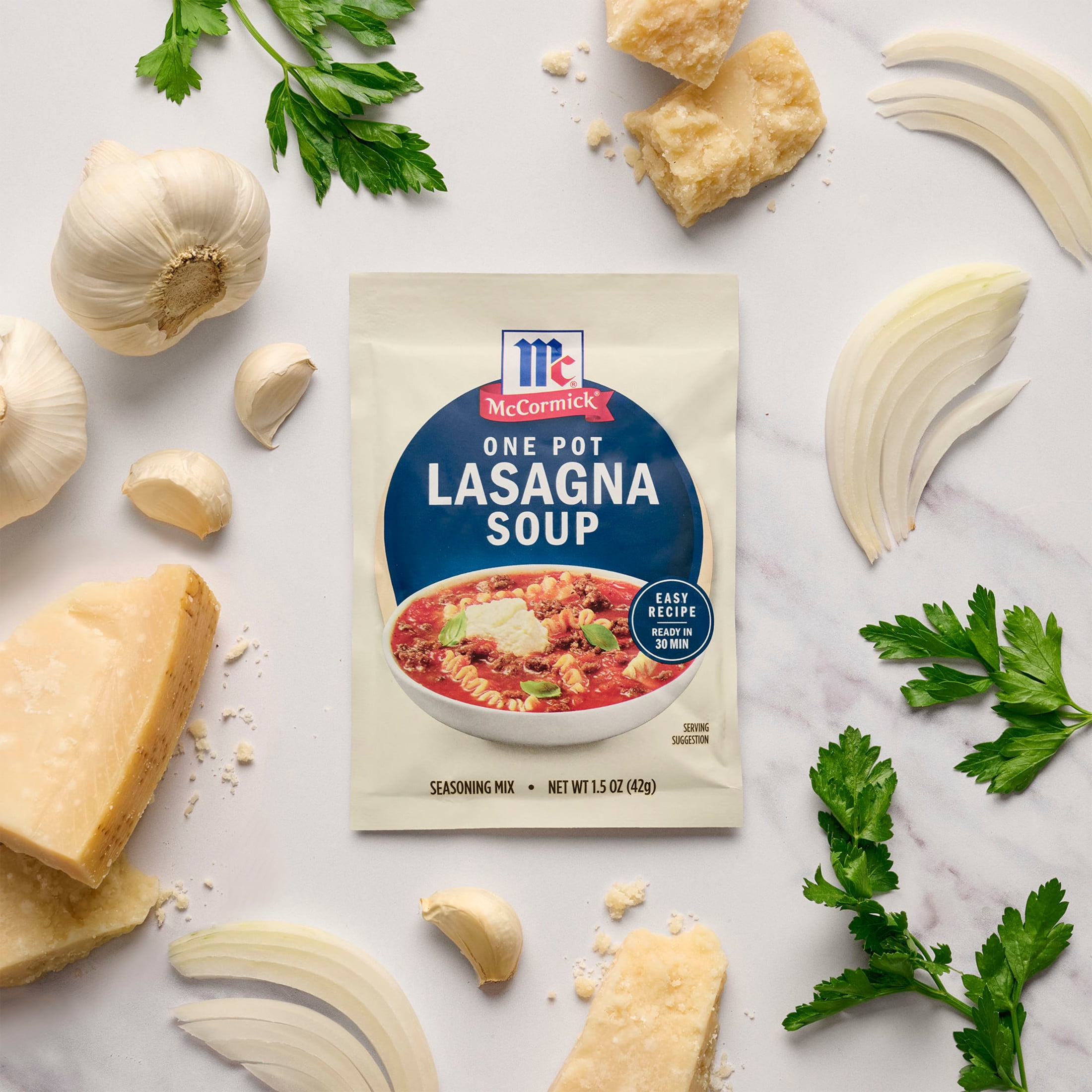 (2 pack) McCormick One Pot Lasagna Soup Seasoning Mix, 1.5 oz Packet