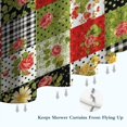 thumbnail image 5 of Pioneer Flower Floral Print Pattern Shower Curtain 72”x72", Bathroom Decorative Shower Curtain Set with 12 Hooks, Waterproof Washable, 5 of 5
