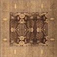 thumbnail image 1 of Ahgly Company Indoor Square Oriental Brown Industrial Area Rugs, 6' Square, 1 of 4