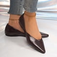 thumbnail image 2 of Women Casual Shoes Pointed Toe Ballet Shoes Slip On Casual Shoes Daily Footwear Minimalist Soft Sole Shoes For All Day Comfortable Wear ,Us Size:7, 2 of 9