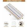 thumbnail image 6 of Gray Gradient Stripes Stair Treads Non Slip for Steps Lines Art 7 Pcs Reusable Adhesive Stair Runner Mats for Dogs Elders Carpet Treads Rugs for Staircase 8x30 In, 6 of 7
