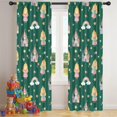 thumbnail image 5 of Blackout Kids Curtains,Green Princess Castle Pattern Childrens Insulated Curtains Set Of 2,Bedroom Essentials,Toddler Room Decor 42"x84", 5 of 5