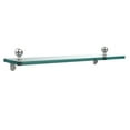 thumbnail image 2 of Mambo Collection Glass Vanity Shelf with Beveled Edges - Polished Nickel / 16 Inch, 2 of 2