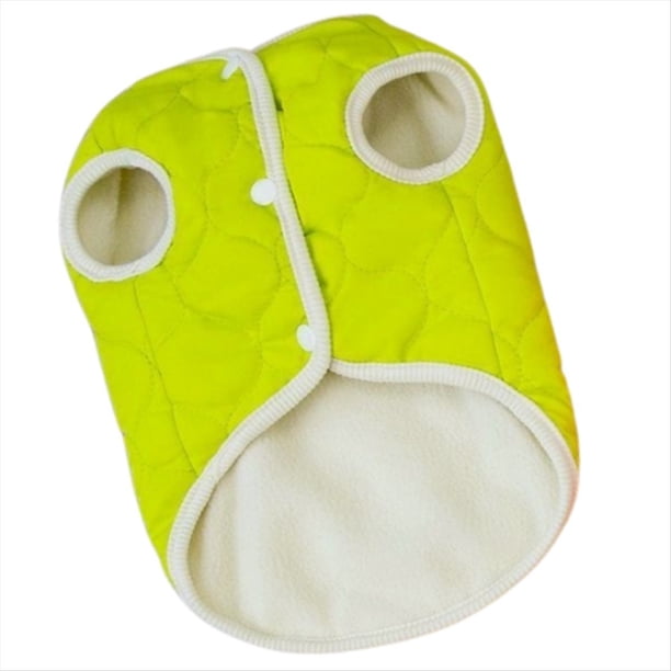 Ropa para Mascotas Otoño e Invierno Ropa para Perros Ropa para Gatos de Peluche Ropa para Mascotas Invierno Melocotón Ropa Acolchada de Algodón Amarillo