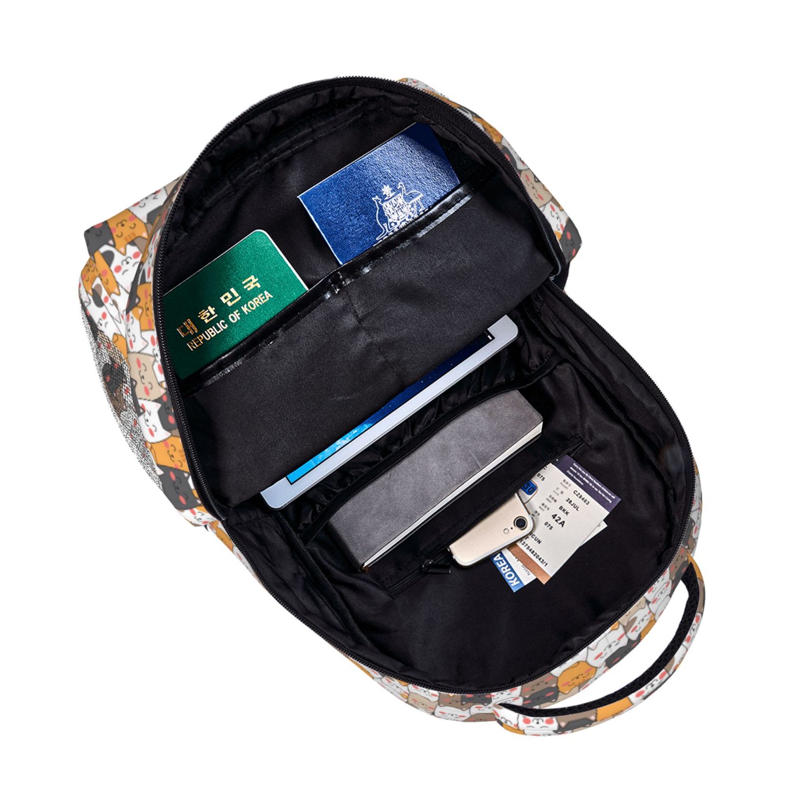 Xecao Cute Cats Travel Backpack: A spacious, stylish computer backpack ideal for men and women, perfect for college, school, or daily travels