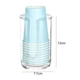 thumbnail image 5 of Walbest Modern Acrylic Compact Small Disposable Paper Cup Dispenser, Dust-proof Storage Holder for Rinsing Cups on Bathroom Vanity Countertops, Cups not Included, 5 of 7