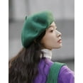 thumbnail image 5 of CoCopeaunt Women Wool Beret Hat French Style Winter Casual Warm Cap Girls Ladies Artist Painter Hat, 5 of 7