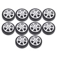 thumbnail image 2 of 10 Unids Llantas De Coches 5 Neumáticos De Goma Accesorios De Repuesto Para Juguete De Automóvil, 2 of 8