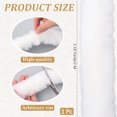 thumbnail image 2 of Faux Fur Chenille Stick Fabric Roll for Christmas Tree Decor or Wreath Bows Craft White 2000x2mm, 2 of 5