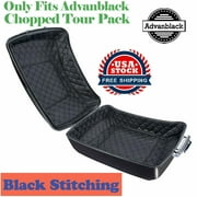 Advanblack Tour Pack Liners Black Thread Stitching Touring Pak Inserts Fits for Advanblack Chopped Tour Pack Only