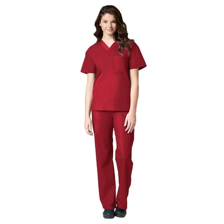 

Maevn Core Unisex V-Neck Scrub Top & Unisex Seamless Scrub Pant Set