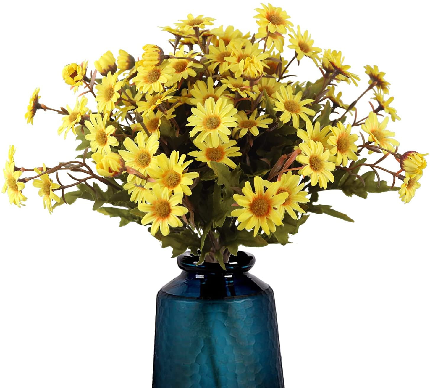 2 Pack Artificial Flowers, Artificial Daisy Flowers Bulk Long