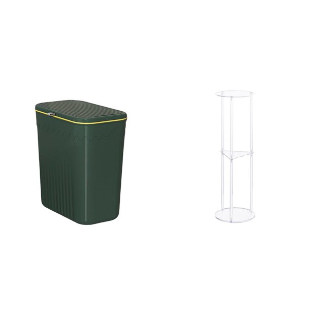 Cesto De Basura Acrílico Ahorrador De Espacio Para Cocina, Baño, Sala De Manualidades, Oficina, Balcón, Mesa Pequeña Para Bebidas, Decoración, Fácil De Montar.