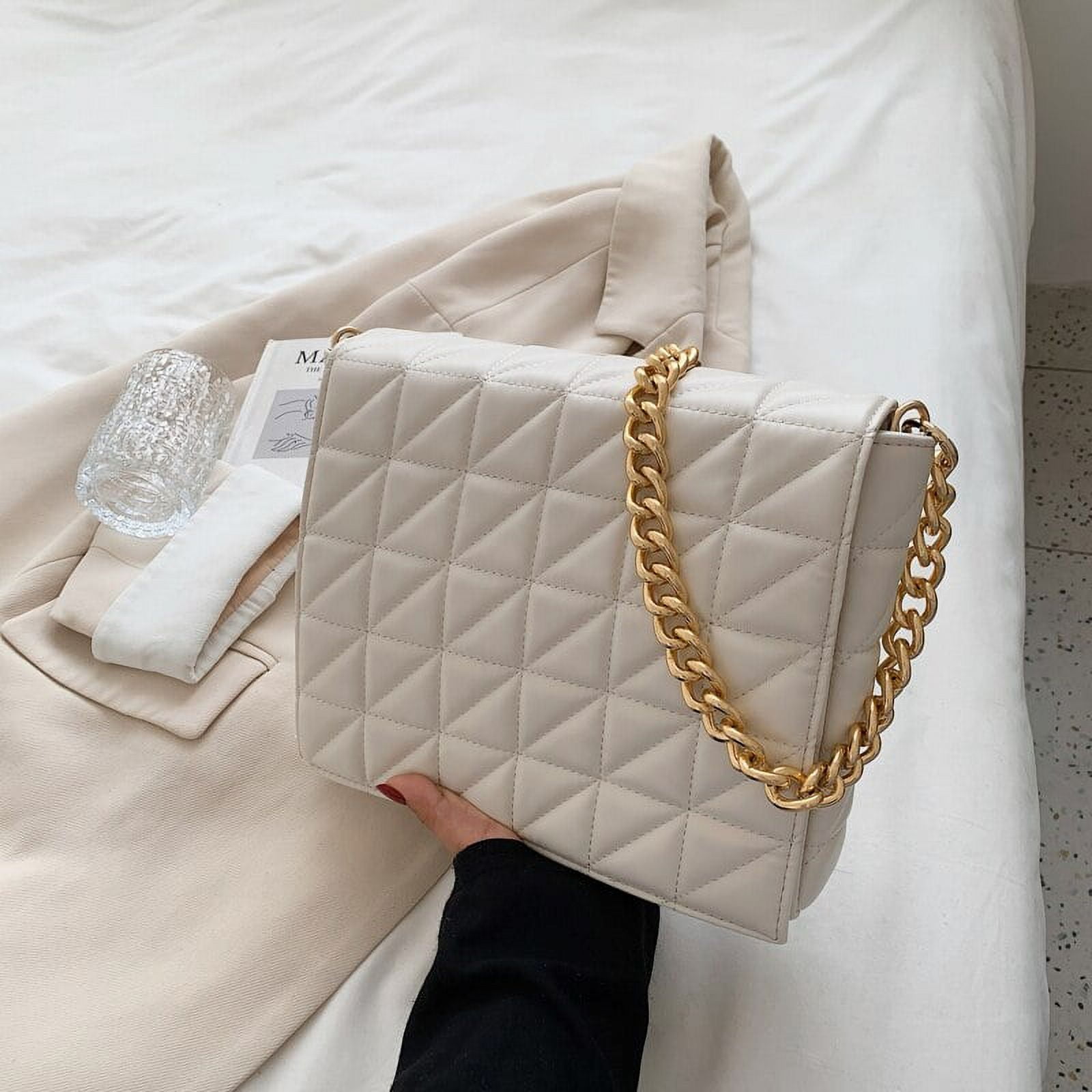 Zara white quilted bag hotsell