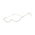 thumbnail image 2 of Half Frame Glasses without Lens Half Rim Metal Frame Luxury Semi Rimless Eyewear Frames Diamond, 2 of 9