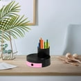 thumbnail image 5 of ROLKFUK ki-ds Desk Organizer, Large Capacity Plastic Pencil Holder with Compartments, Multifunctional Colorful Desktop Storage Caddy for Sch-ool Office Supplies, Stable Design, 5 of 8