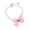 Pink, variant on Breakaway Cat Collars with Pearls and Bow Tie, Kitten Necklace with Star Rhinestone, Fashion Jewelry for Indoor Cats and Small Dogs, Puppy Collar for Wedding Birthday Parties, Safety Release Design
