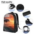 thumbnail image 5 of Fotbe Sunset Dancing Dolphin B Travel Laptop Backpack, Business Slim Sturdy Laptops Backpack, Water Resistant College School Computer Bag Gift for Men & Women Fits 15.6 Inch Notebook, 5 of 8