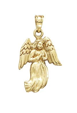 14k Yellow Gold Religious Guardian 