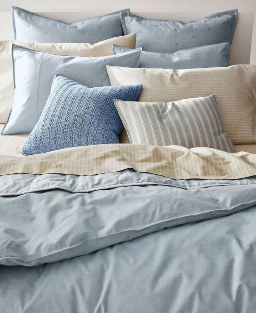 Ralph Lauren Full/Queen Cotton Chambray Graydon Melange Duvet