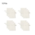 thumbnail image 3 of Uxcell 12 Pcs Bolsa de Joyería de Microfibra 3.5 × 2.7 Pulgadas, Blanca, 3 of 5