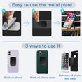 thumbnail image 3 of OWLKELA 10 Pack Mount Metal Plate, Phone Magnet Car Mount Holder with Adhesive, Black, 4R and 6Rd, 3 of 7