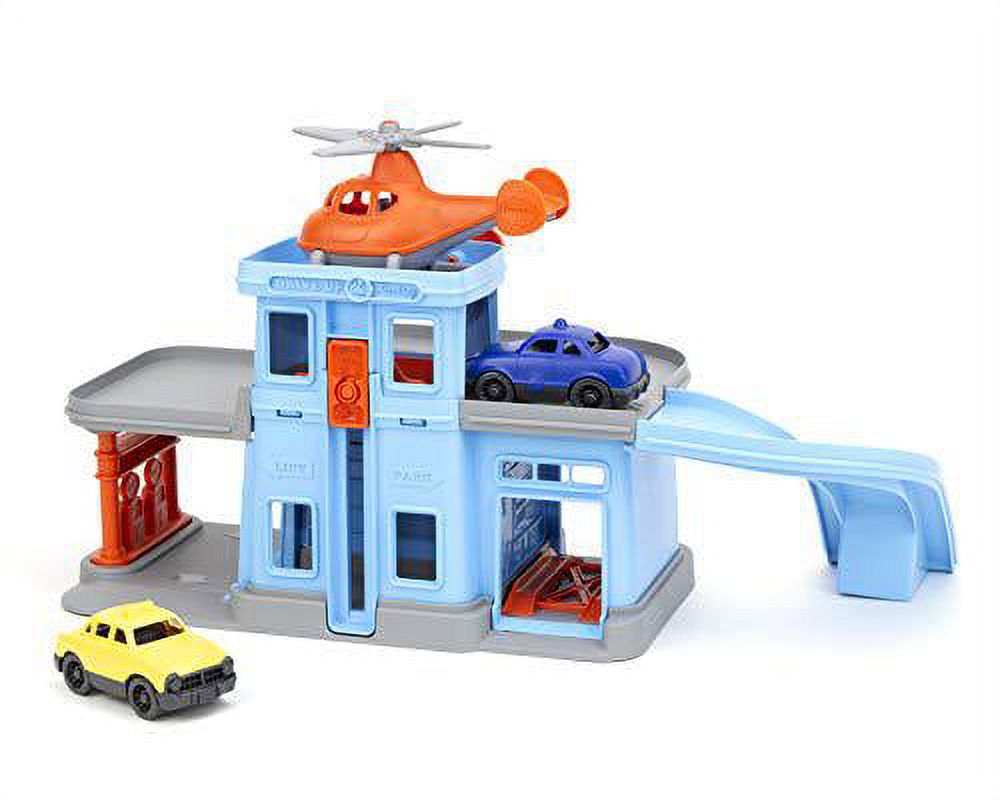 Green Toys Parking Garage, Unisex Vehicle Playset for Children Ages 3 and up - image 3 of 8