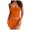 Orange, variant on Curuila Womens Two Piece Set Sleeveless Strapless Solid Color Top With Pleated Skirt Fashionable Outfit Set Black Size L