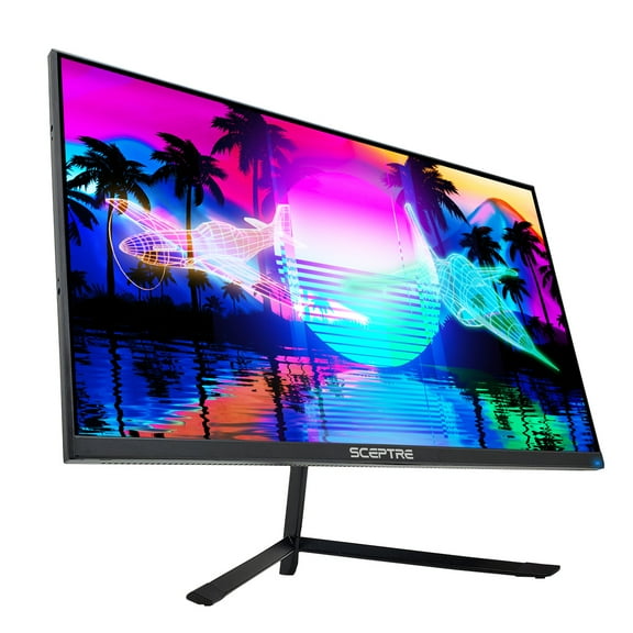Sceptre IPS 27" LED Gaming Monitor G-to-G 1ms HDMI DisplayPort up to 144Hz AMD FreeSync Premium Build-in Speakers, Edgeless Machine Black 2021 (E275B-FPN168)