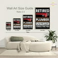 thumbnail image 5 of Eastern Print Retired Plumber Poster - Vintage Pipefitter Wall Art Print for Workshop Decor, Size 8x12 UNFRAMED, 5 of 5