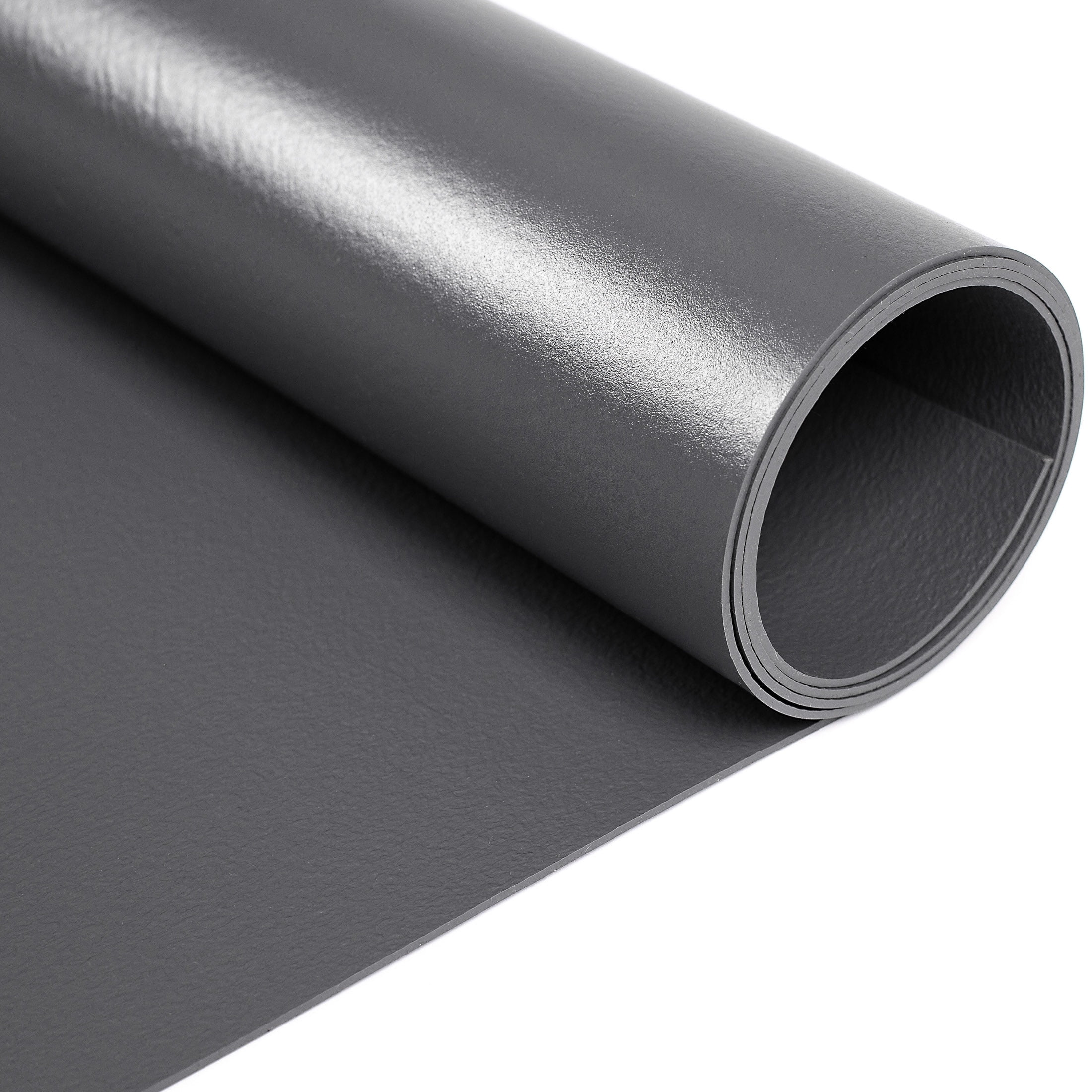 G-Floor 32" x 72" 75 Mil Heavy Duty Vinyl Exercise Equipment Mat - Slate Grey
