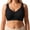 Black, variant on Minimizer Bras for Women Plus Size Full Coverage Light Support Wireless Seamless Jelly Bra