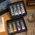 thumbnail image 4 of 1 pc Retro Floral Painting Metal Bookmark Hollow Bronzing Bookmark With Tassel For Book Club Reader Writers Book Lovers Students Sunrise Impression, 4 of 6