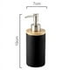 thumbnail image 3 of Dispensador de jabón de cerámica de 2 x 400 ml, estilo nórdico, dispensador de loción, dispensador de jabón para cocina y baño, color negro, 3 of 3