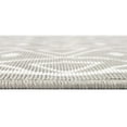thumbnail image 5 of Unique Loom Outdoor Trellis Collection Area Rug - Kafes (7' Round Gray/Ivory), 5 of 7