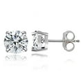 thumbnail image 4 of Sterling Silver 5mm Round Stud Earrings with Swarovski Elements, 4 of 4