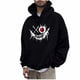 thumbnail image 2 of Sudadera con capucha para mujer, estampada, cuello redondo, manga larga, sudadera con capucha, camiseta, blusa, blusa de poliéster para hombre, 2 of 6