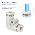 thumbnail image 4 of Uxcell Push to Connect Fittings, 6 Pack Fittings Elbows, White, 5/32 Inch Od, 4 of 5