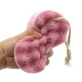 thumbnail image 4 of Wosthever Esponja exfoliante para baño, limpiador de piel para adultos, eliminación de pieles muertas, ducha, corporal, burbujas, Suministros de limpieza para el hogar rosa loto, 4 of 6