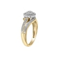thumbnail image 2 of Keepsake 1/4ctw Diamond 10kt Yellow Gold Cluster Halo Engagement Ring (I-J, I2-I3), 2 of 2