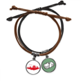 thumbnail image 1 of Brazalete Catedral de Moscú Rojo Unbranded Pulsera Cuerda Mano Cadena Cuero, 1 of 2