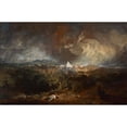 thumbnail image 2 of Joseph Mallord William Turner 24x17 Gold Ornate Framed and Double Matted Museum Art Print Titled - The Fifth Plague of Egypt (1800), 2 of 4