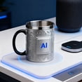 thumbnail image 3 of Taza de acero inoxidable con resina y tecnología de conservación del calor, con diseño de chip, para café y cerveza, ideal como regalo para aficionados a la tecnología., 3 of 8