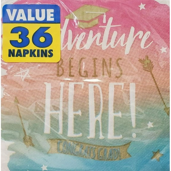 Graduation 'Lovely Grad' Small Napkins (36ct)