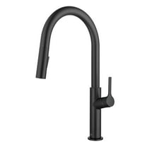 Kibi Fusion-T  Single Handle Pull Down Kitchen Sink Faucet - Matte Black